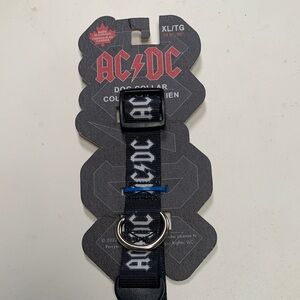 AC/DC Black and White Dog Collar XL